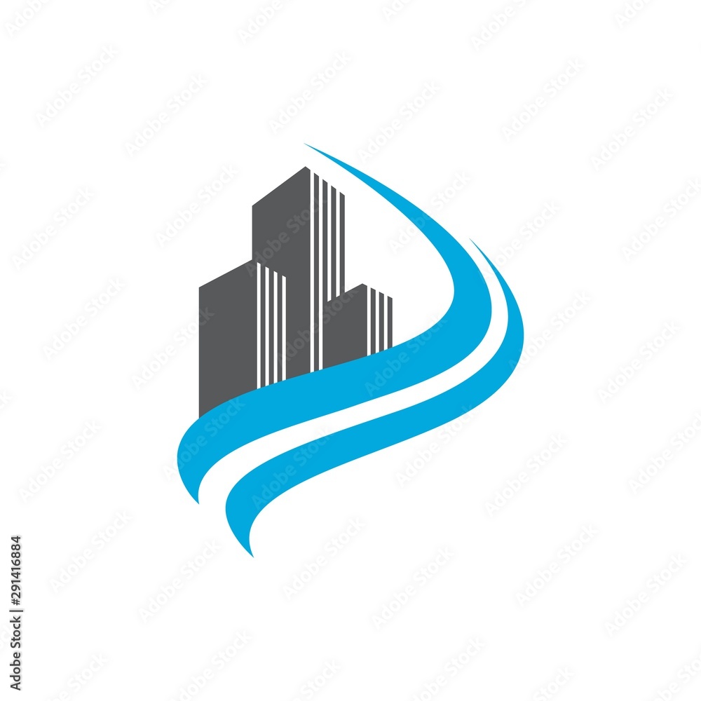 Symbol for real estate company or agency vector concept design Symbol for real estate company or agency vector concept design