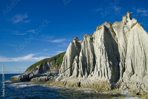 下北半島　海岸　岸壁　海　仏ヶ浦