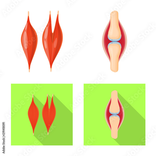 Vector design of biology and scientific icon. Collection of biology and laboratory stock vector illustration.