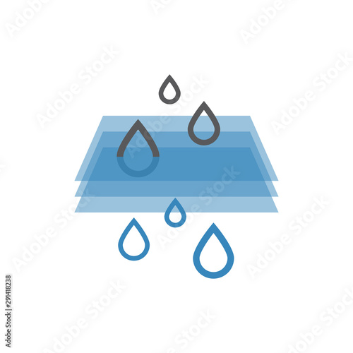 Water filtration line icon. Vector signs for web graphics.