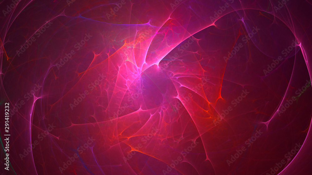 Naklejka premium 3D rendering abstract fractal technology wallpaper