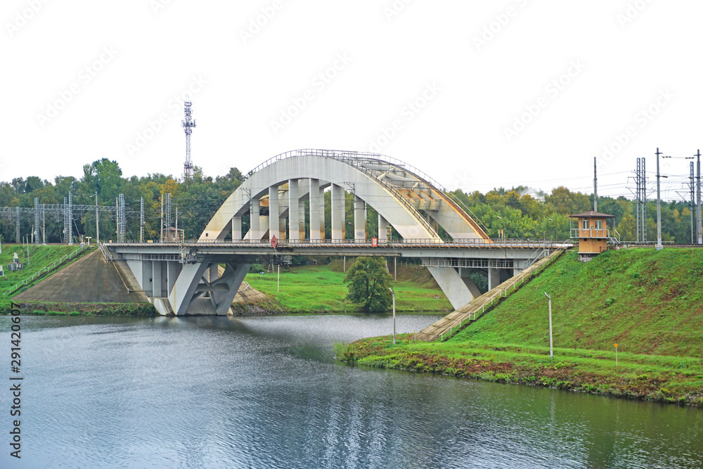 bridge over the river.