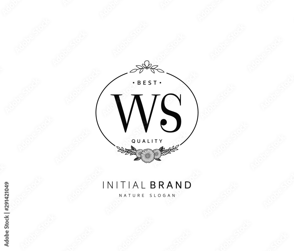W S WS Beauty vector initial logo, handwriting logo of initial signature, wedding, fashion, jewerly, boutique, floral and botanical with creative template for any company or business. W S WS Beauty vector initial logo, handwriting logo of initial signature, wedding, fashion, jewerly, boutique, floral and botanical with creative template for any company or business.