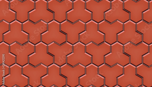 Seamless pattern of cobblestone pavement