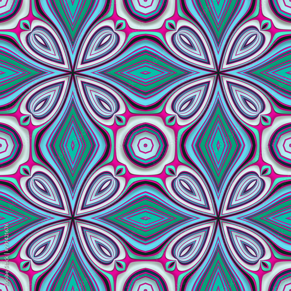 Seamless Repeating Ornament Pattern Design Seamless Repeating Ornament Pattern Design