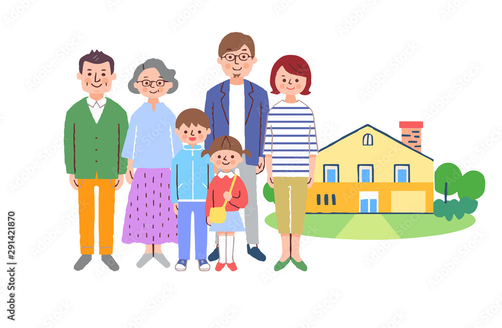 ３世代家族と家	