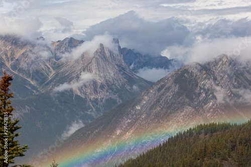 Mountains with Rainbow