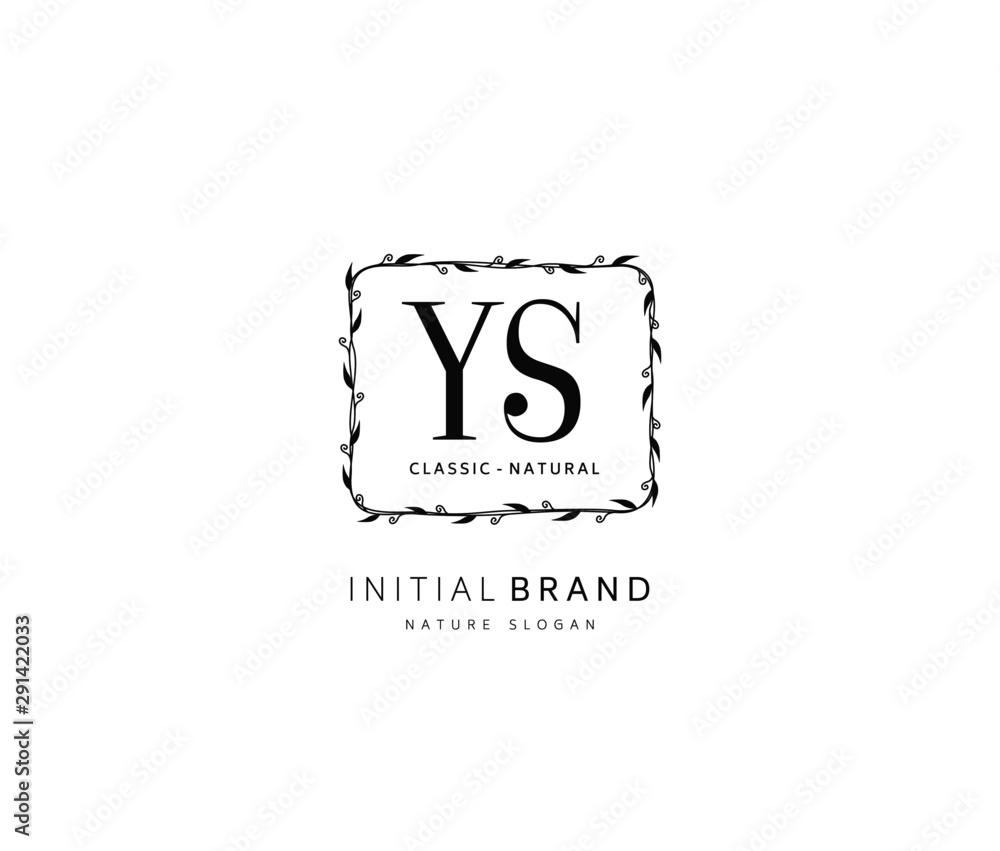 Y S YS Beauty vector initial logo, handwriting logo of initial signature, wedding, fashion, jewerly, boutique, floral and botanical with creative template for any company or business. Y S YS Beauty vector initial logo, handwriting logo of initial signature, wedding, fashion, jewerly, boutique, floral and botanical with creative template for any company or business.