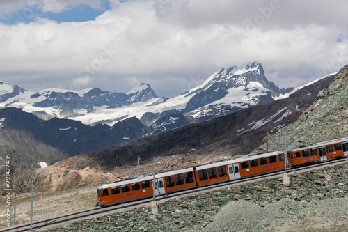Mountains with Train