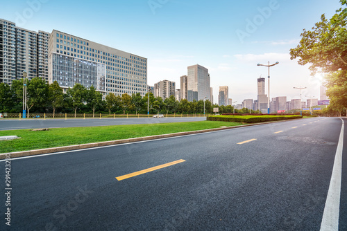 Urban Road and Architectural Landscape in Jinan  China