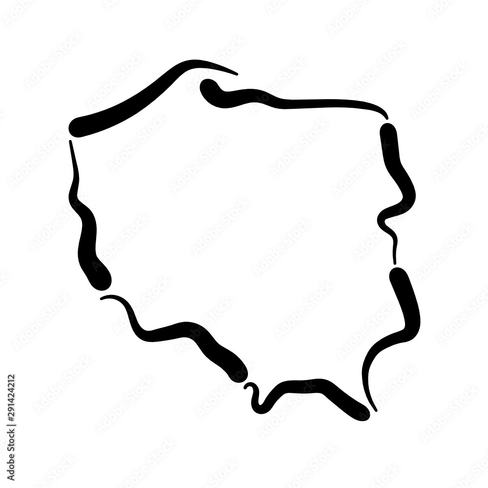 Mapa Polski - kontury Mapa Polski - kontury