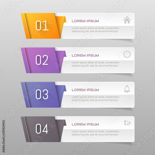 Sticker label colorful set