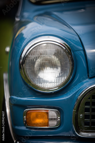 Headlight of a vintage classic car © bizoo_n