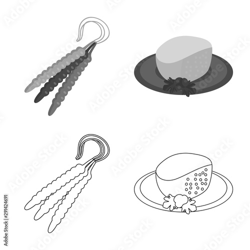 Vector design of culture and sightseeing sign. Collection of culture and originality vector icon for stock.