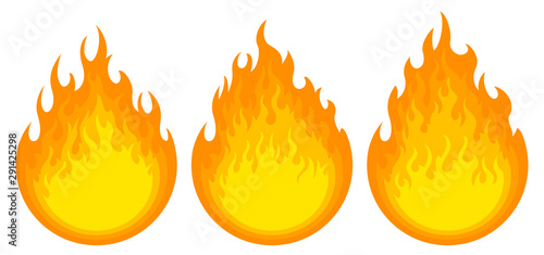 Round fire frames