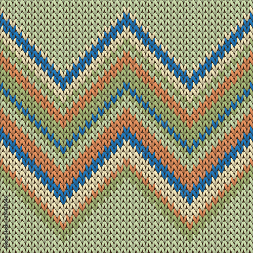 Fairisle zig zal lines knit texture geometric 
