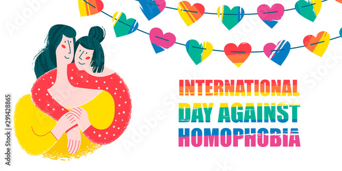 International day against homophobia. Vector illustration.