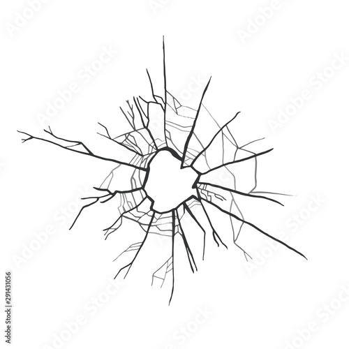 Broken glass.