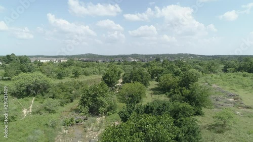 Texas Hill Country Creek-Suburban Rural Landscape