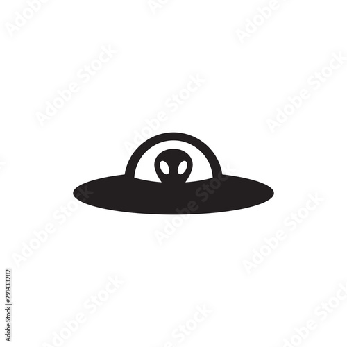 UFO icon vector 