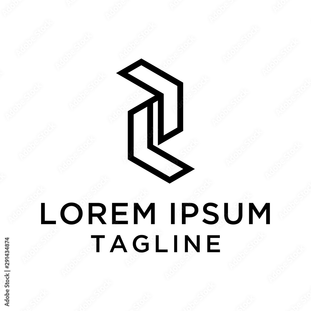 initial letter logo R, logo template initial letter logo R, logo template