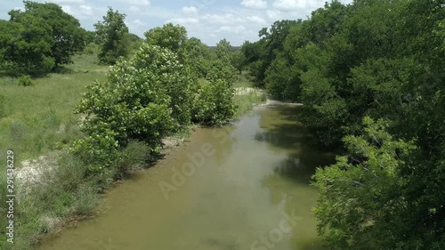 Texas Hill Country Creek-Suburban Rural Landscape