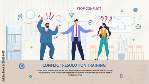 Bright Flyer Written Conflict Resolution Training.
