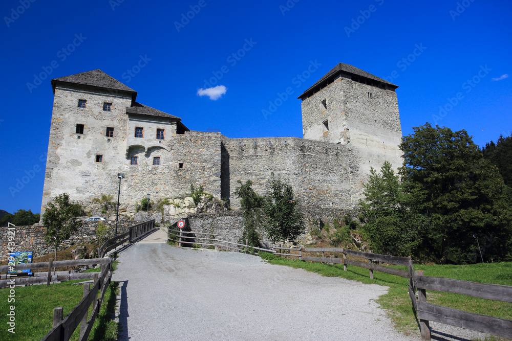 medieval kaprun castle in austrian alps, sate of salzburg