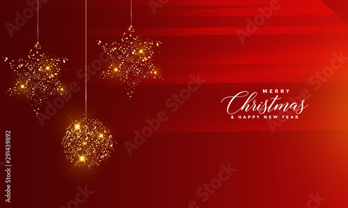 Christmas Sparkling banner background  © Illutino