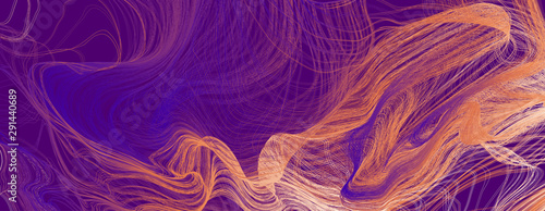 Tangled lines vector background