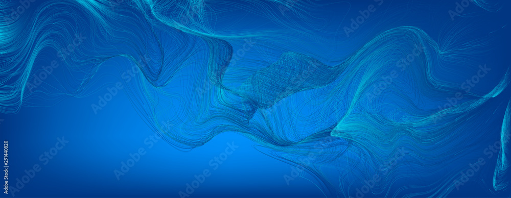 Tangled lines vector background