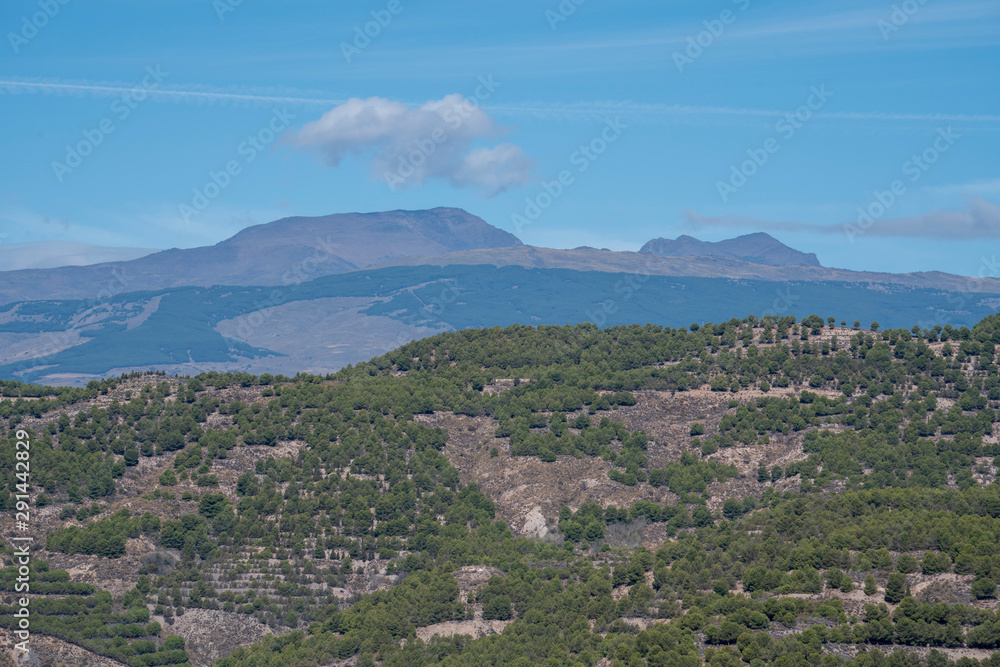 Mulhacen Mountain, highest mountain in the Iberian Peninsula