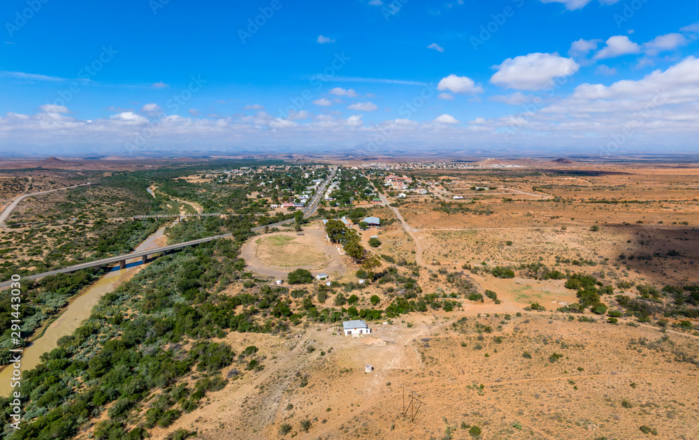 Steytlerville, a small town in the arid and desolate Karoo area of South Africa.