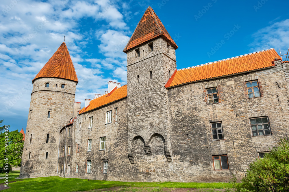 Old towers and wall. Tallinn, Estonia