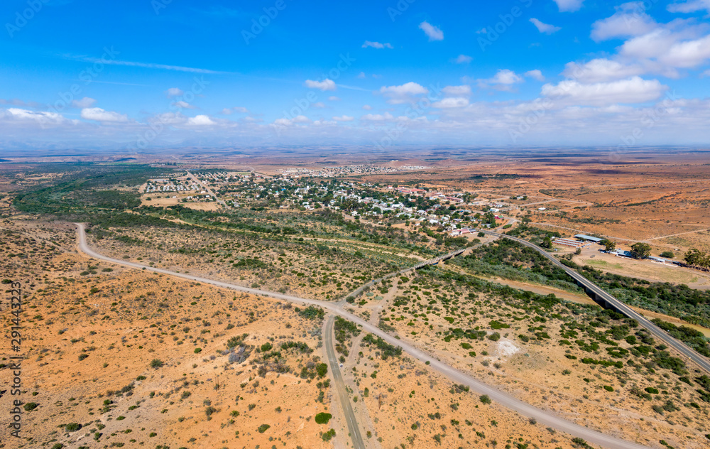 Steytlerville, a small town in the arid and desolate Karoo area of South Africa.