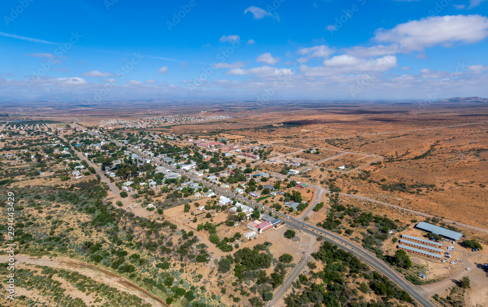 Steytlerville, a small town in the arid and desolate Karoo area of South Africa.