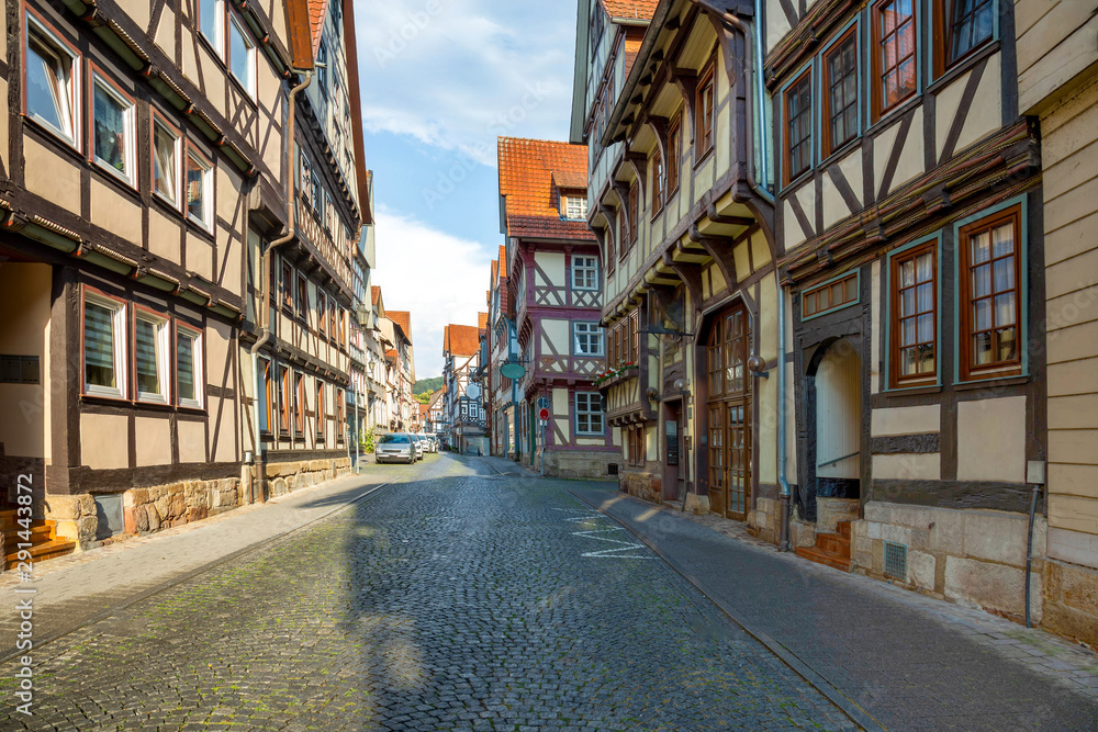 Fototapeta premium Ulica w Hannoversch Münden