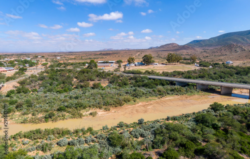 Arid and desolate Karoo region in South Africa. photo