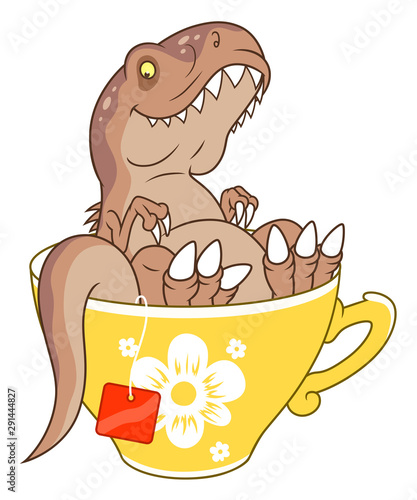 Tyrannosaurus  in tea cup