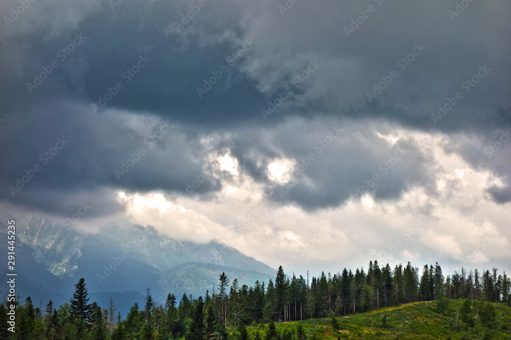Storm clouds in the mountains Storm clouds in the mountains