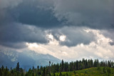 Storm clouds in the mountains