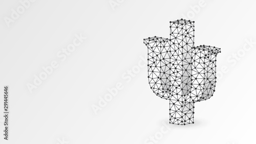 Psi, the letter of a Greek alphabet. Greek numerals, mathematical seven hundred number concept. Abstract, digital, wireframe, low poly mesh, vector white origami 3d illustration. Triangle, line, dot