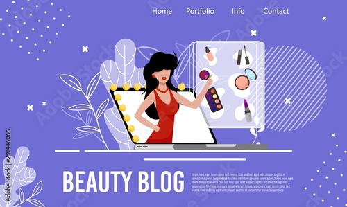 Fashion Cosmetics Review Beauty Blog Landing Page