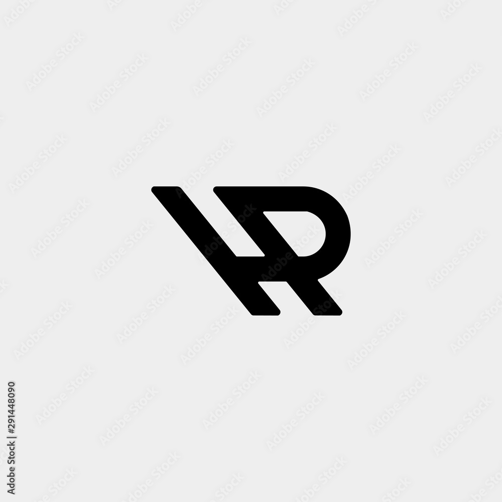 Letter HP HR Monogram Logo Design Minimal Letter HP HR Monogram Logo Design Minimal