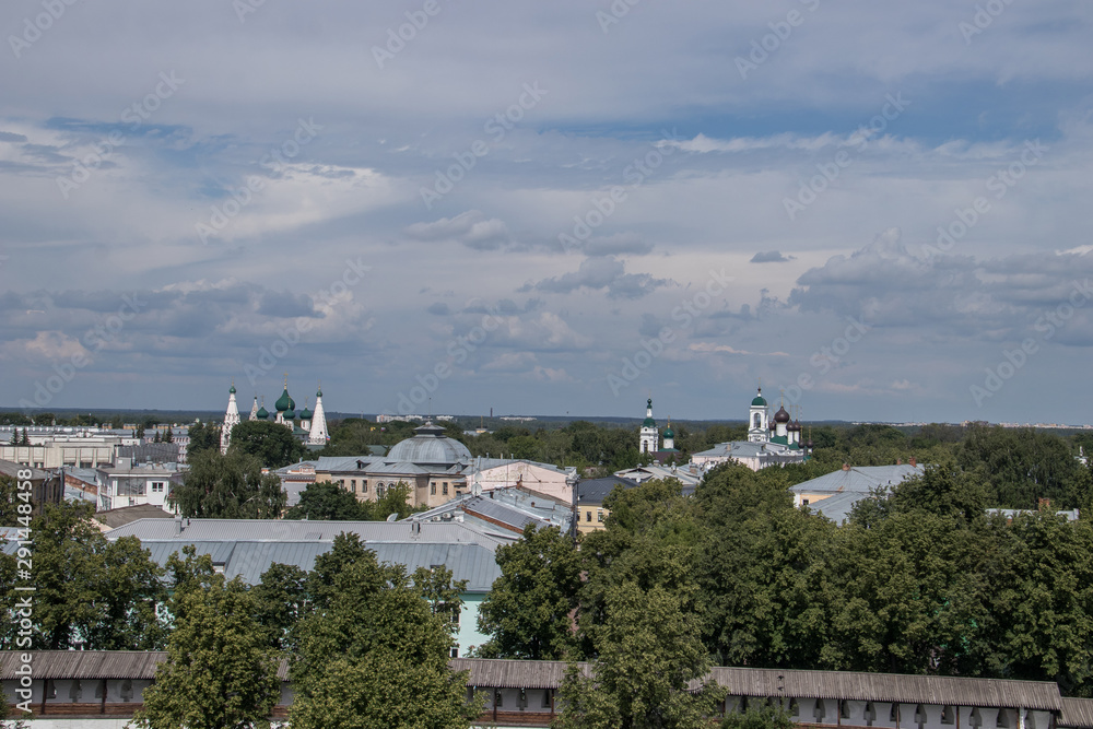 Yaroslavl. Cyril and Athanasius monastery. The restored bell tower of the Spaso-Probosci Church.