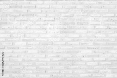 Wall white brick wall texture background in room at subway. Brickwork stonework interior, rock old clean concrete grid uneven abstract weathered bricks tile design, horizontal architecture wall.