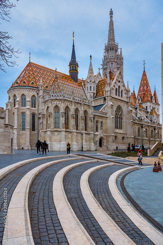 Matthias Church is a Roman Catholic church located in Budapest, Hungary, in front of the Fisherman's Bastion