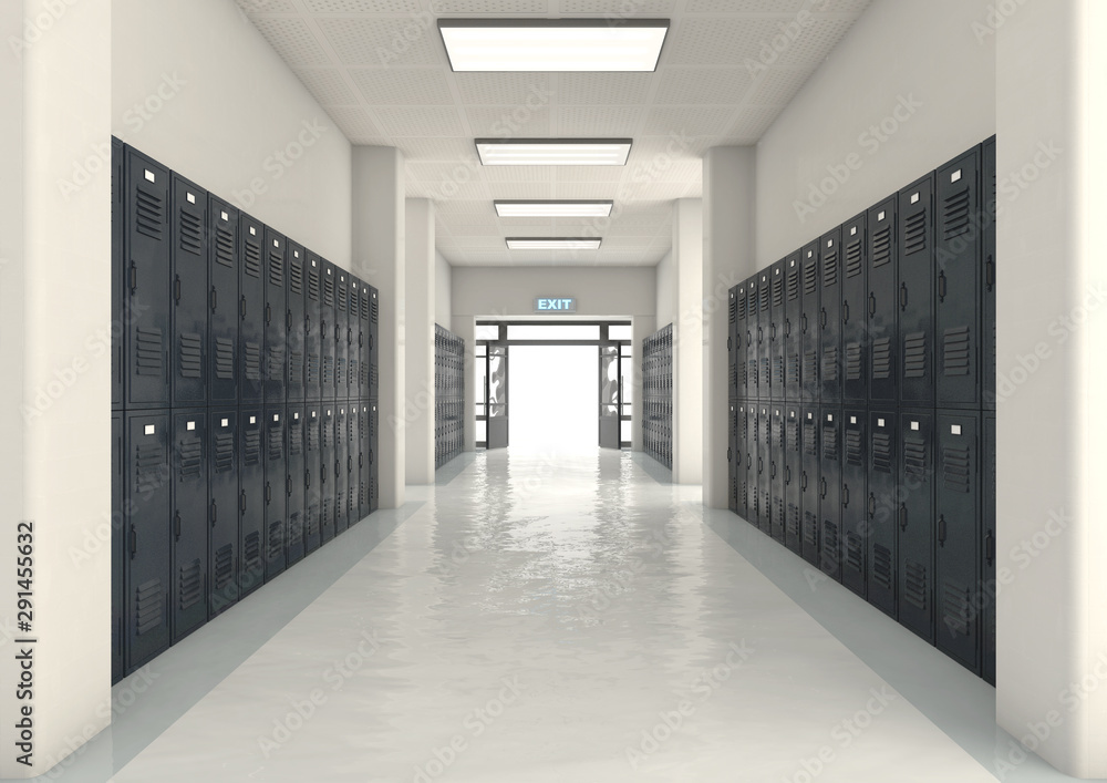 School Locker Exit Way