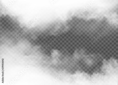Obraz na plátně fog and smoke isolated on transparent background
