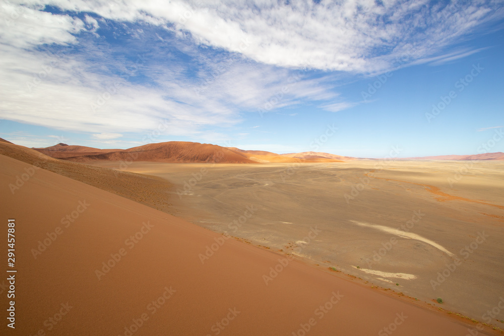 sand dunes in the desert of Namibia Sossusvlei